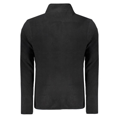 Black Polyester Men Sweater