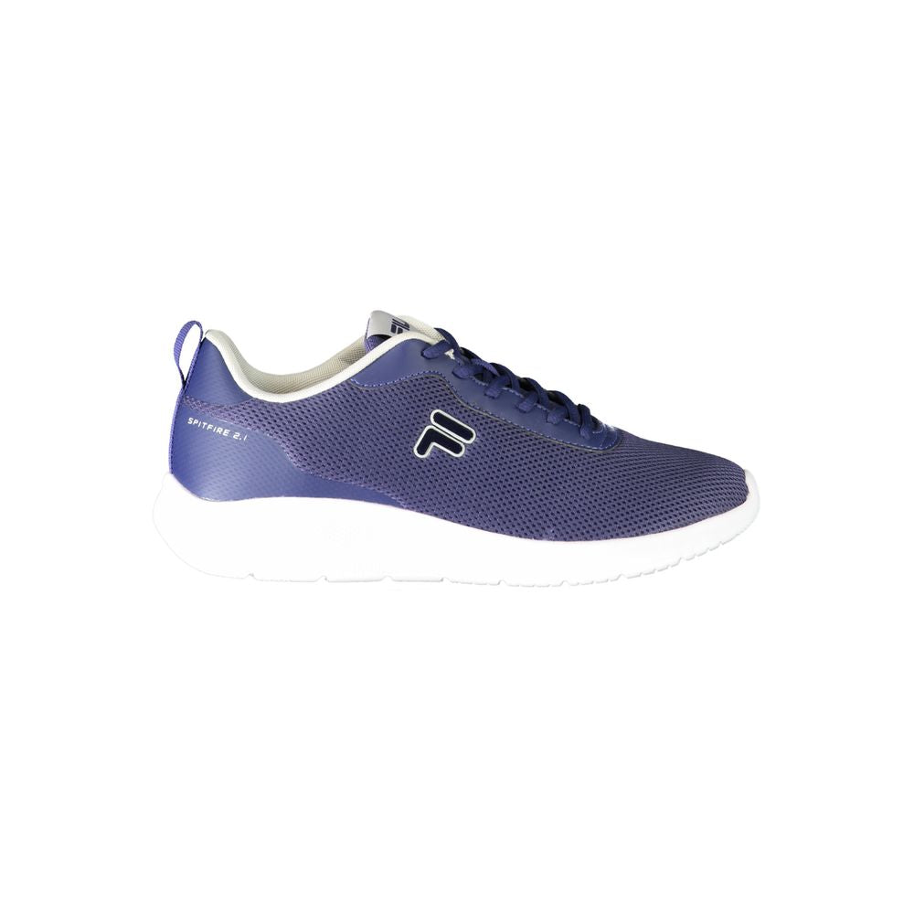 Blue Polyester Men Sneaker