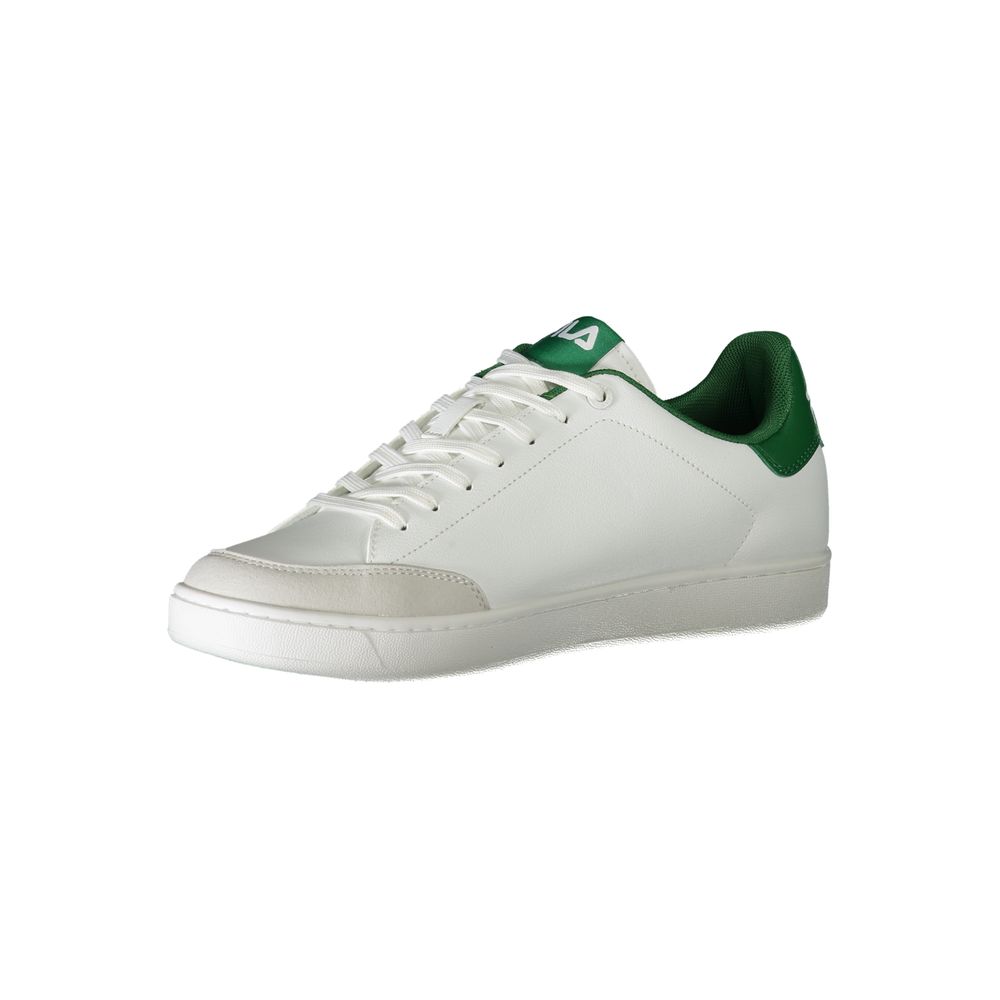 White Polyester Men Sneaker