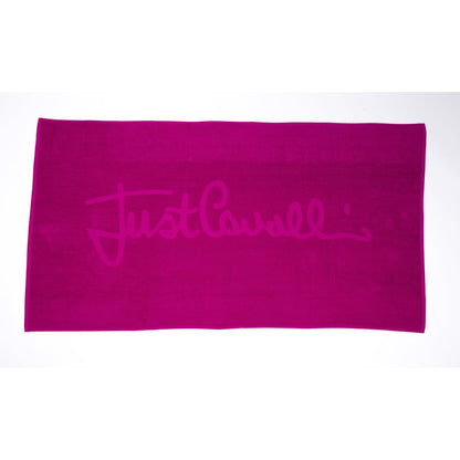 Fuchsia Cotton Men Beach Towel