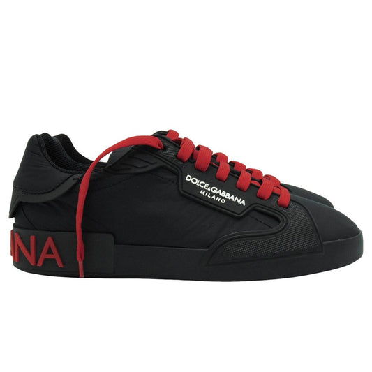 Black Polyester Sneaker