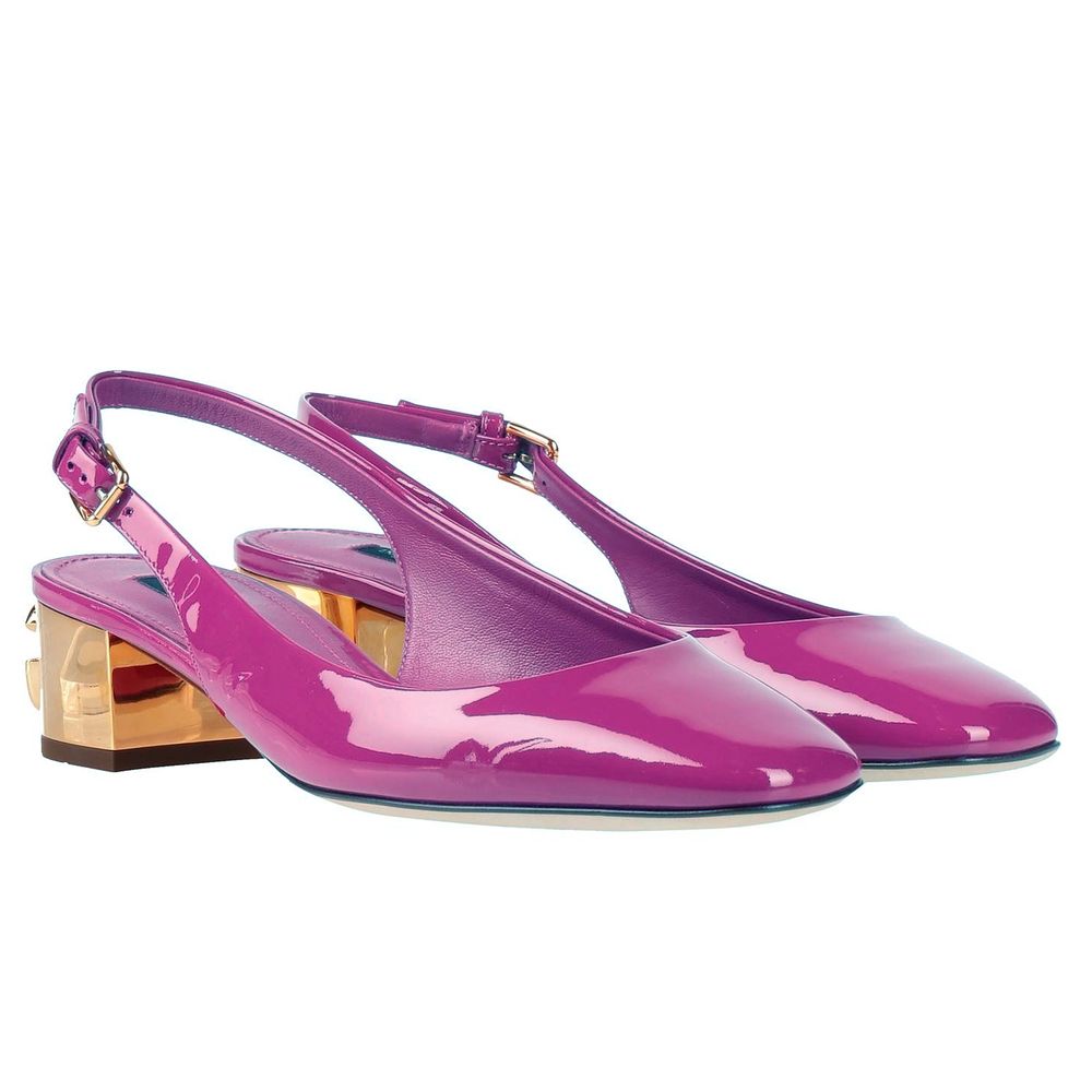 Purple Leather Di Calfskin Pump