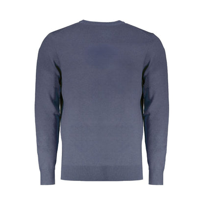 Blue Wool Men Sweater