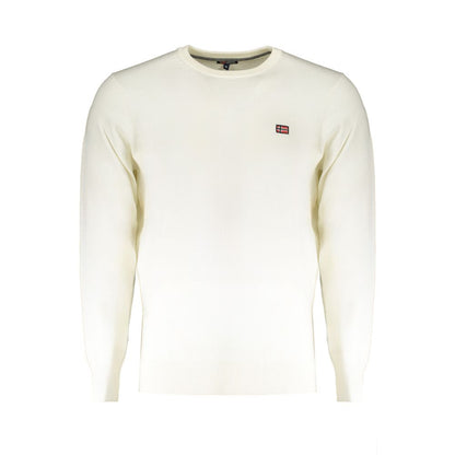 White Wool Mens Sweater