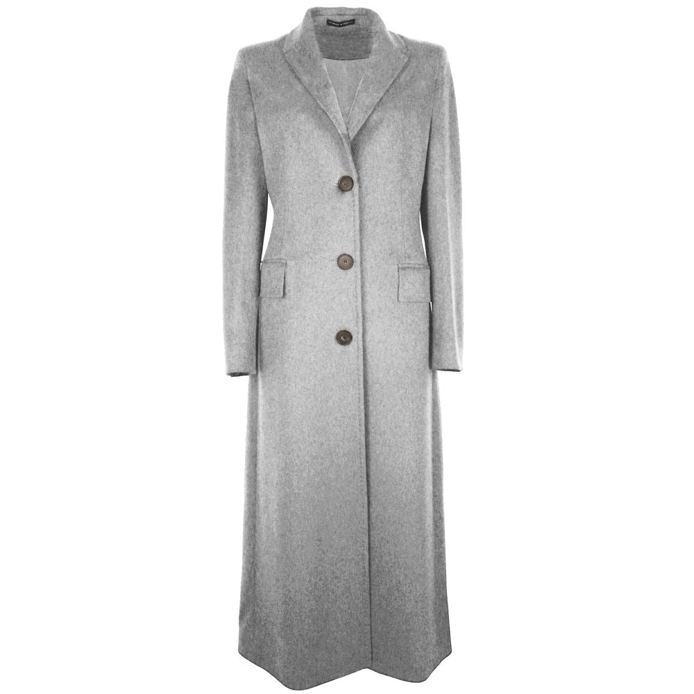 Gray Wool Vergine Jackets & Coat