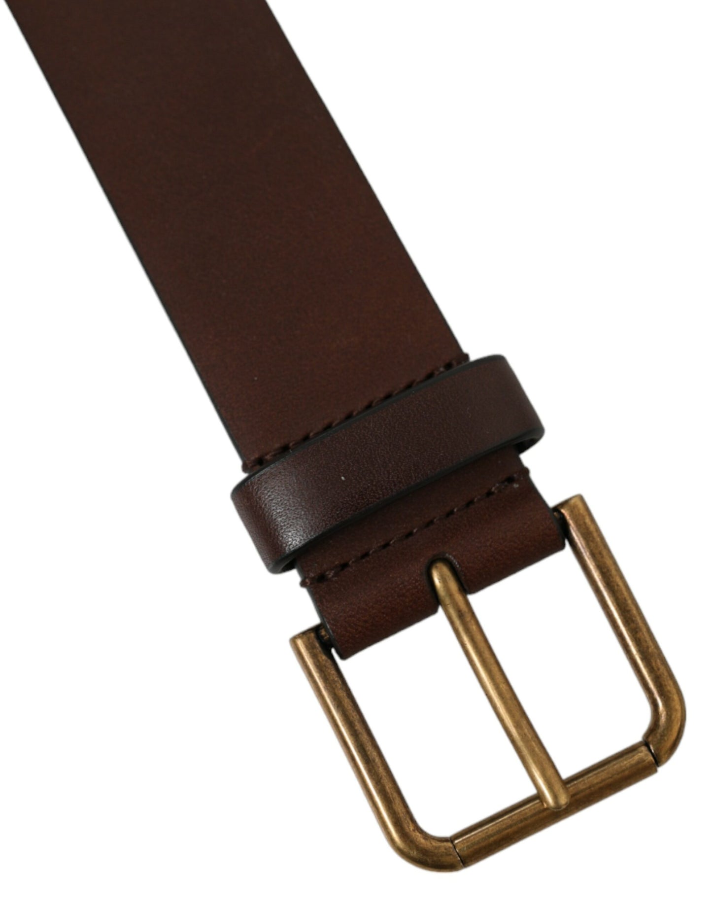 Elegant Brown Calf Leather Belt - Timeless Accessory