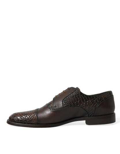 Elegant Textured Leather Oxford Dress Shoes