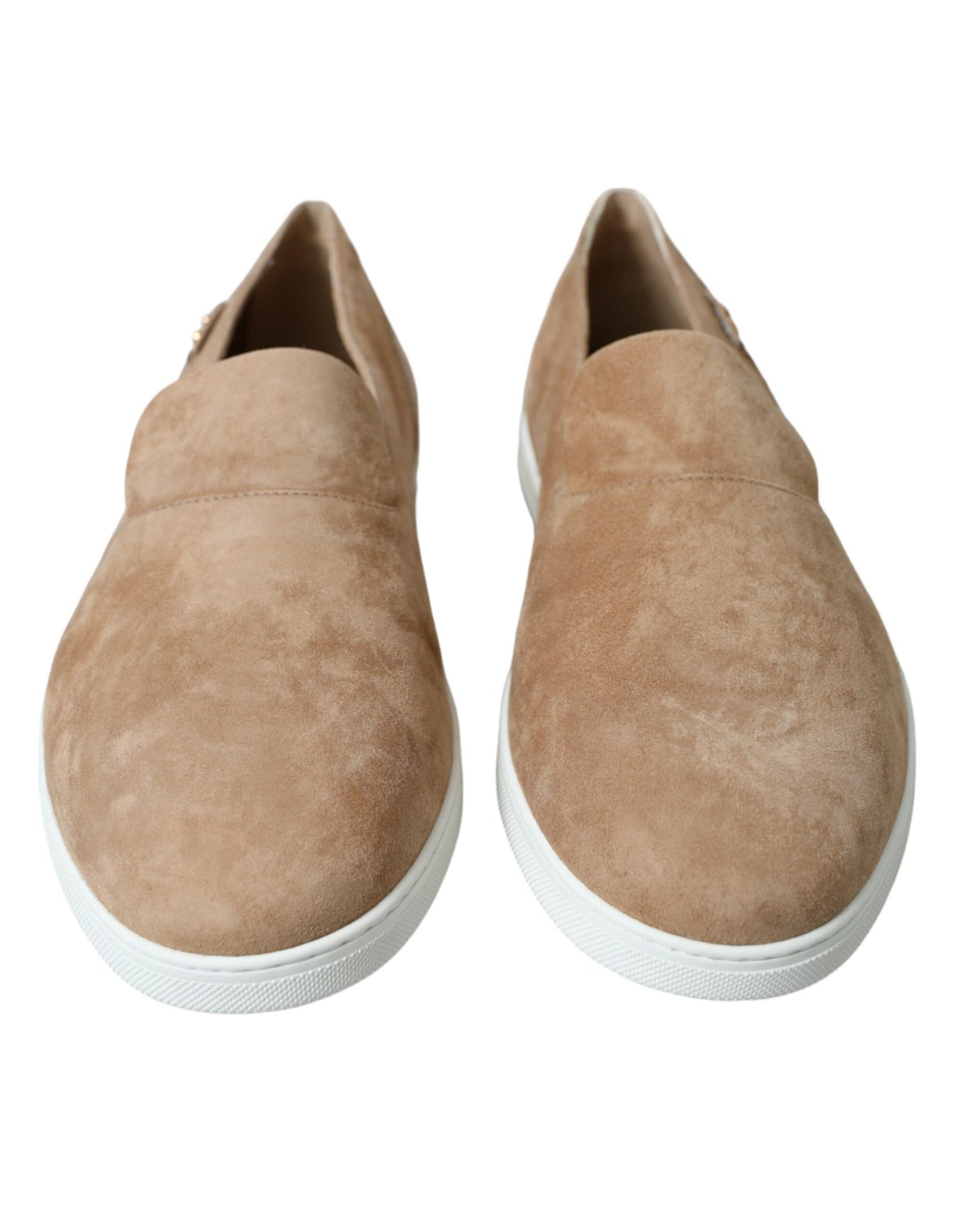 Elegant Beige Leather Loafers