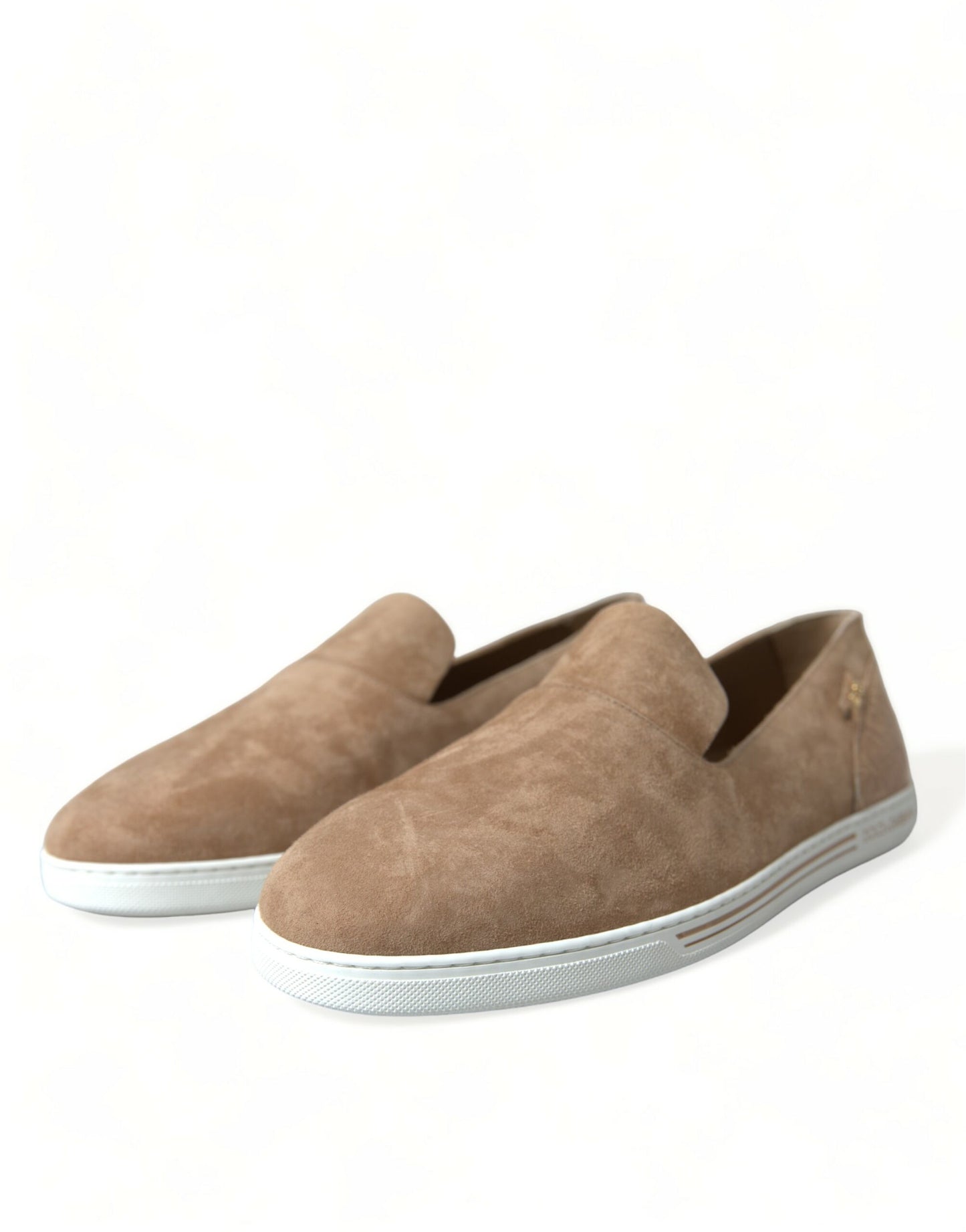 Elegant Beige Leather Loafers