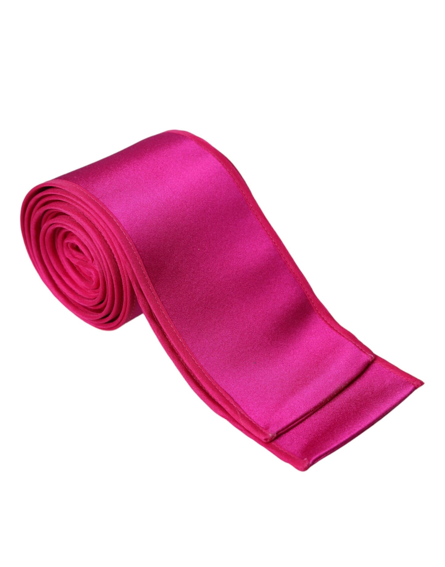 Fuchsia Pink Silk Waist Women Belt