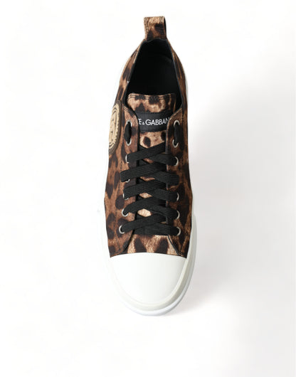 Elegant Leopard Print Casual Sneakers