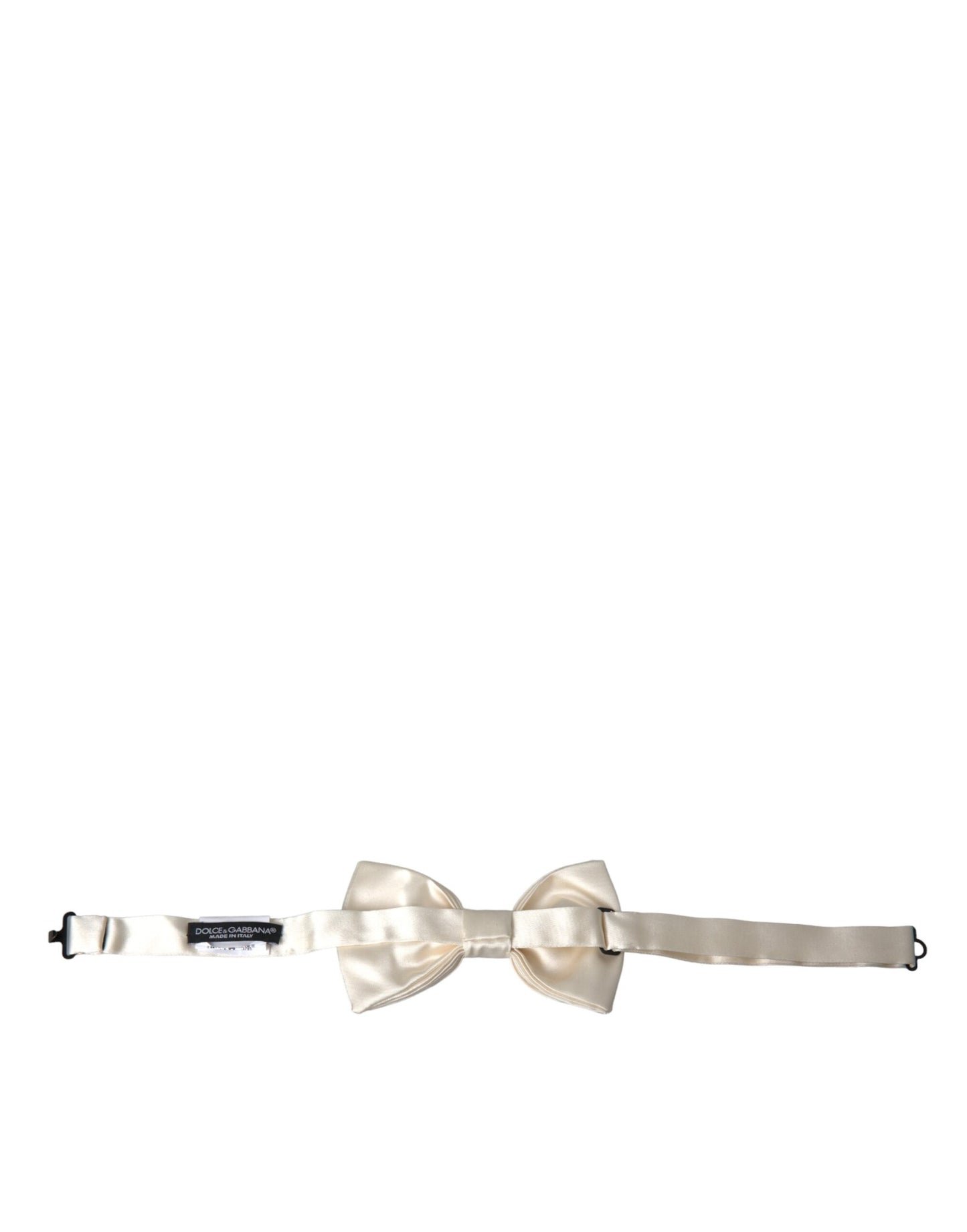 Off White Silk Adjustable Neck Men Bow Tie