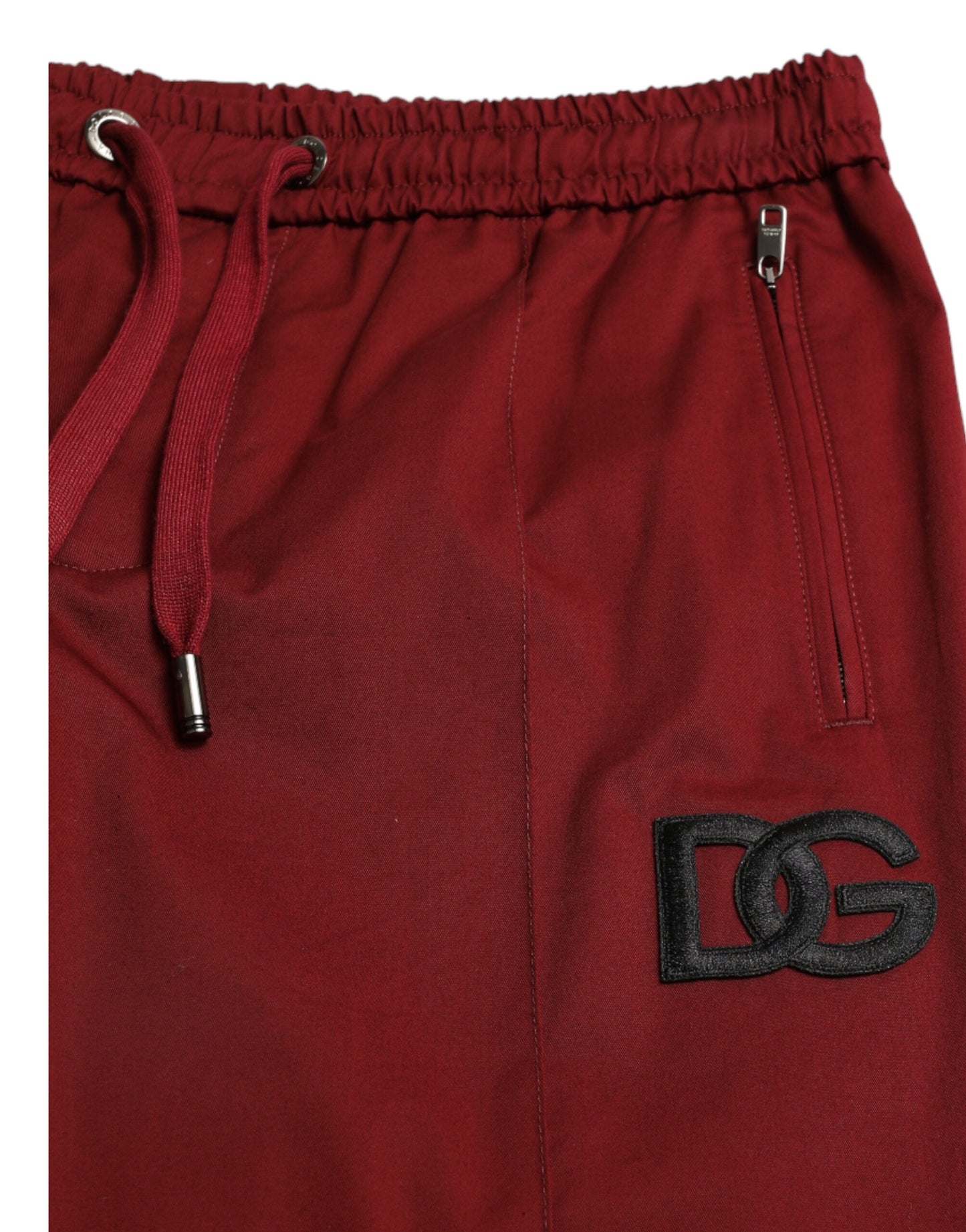 Maroon Cotton Stretch Jogger Pants