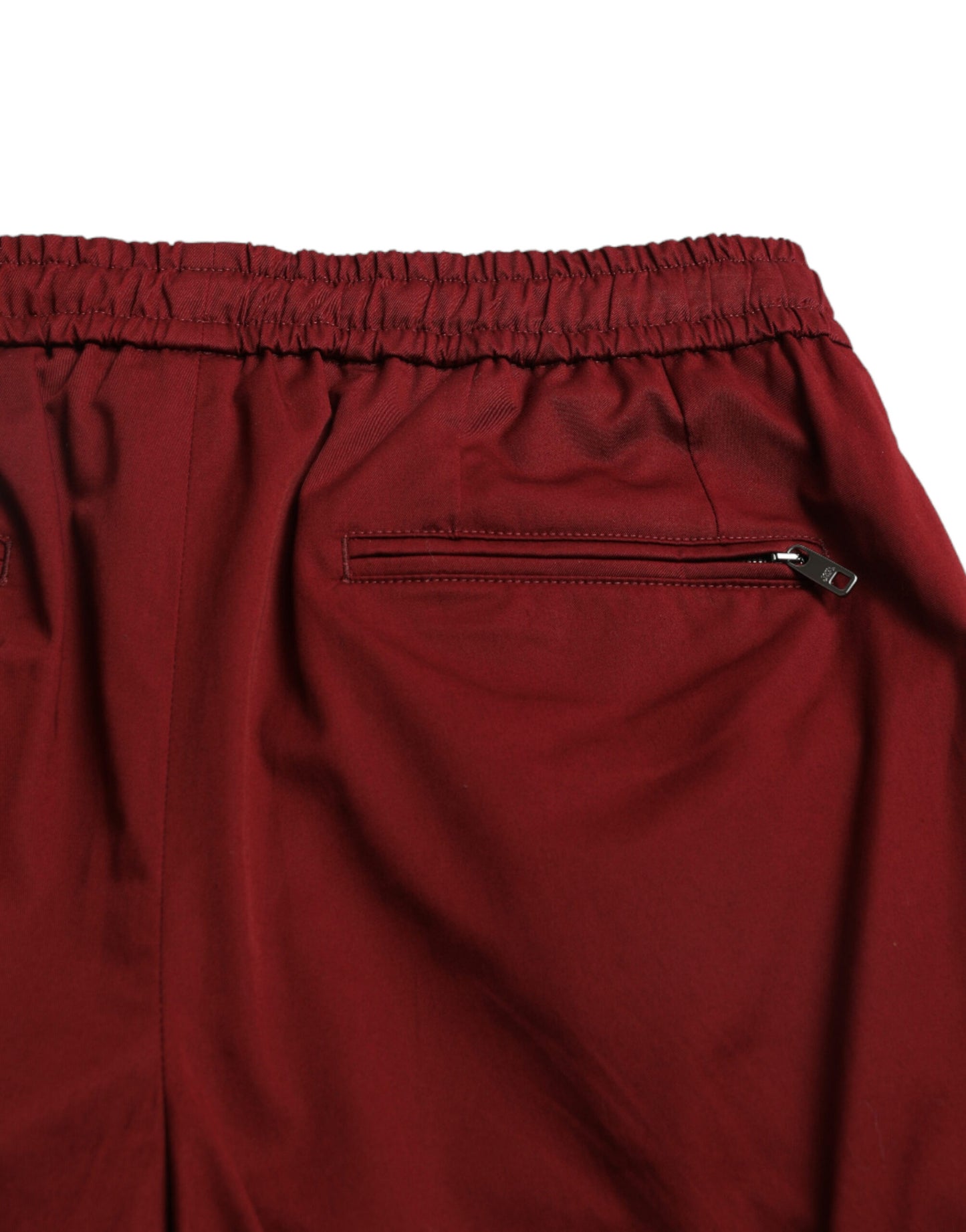 Maroon Cotton Stretch Jogger Pants