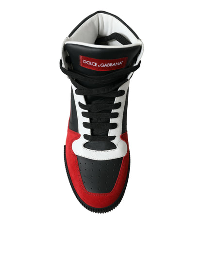 Debonair Calfskin High-Top Sneakers