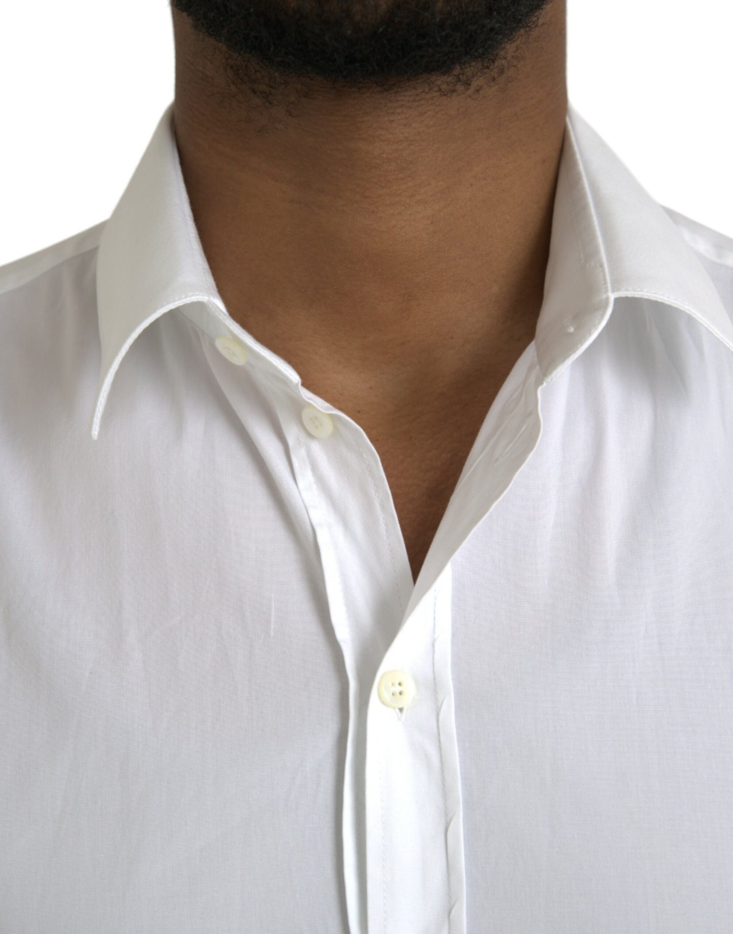 White Cotton Stretch Formal SICILIA Shirt