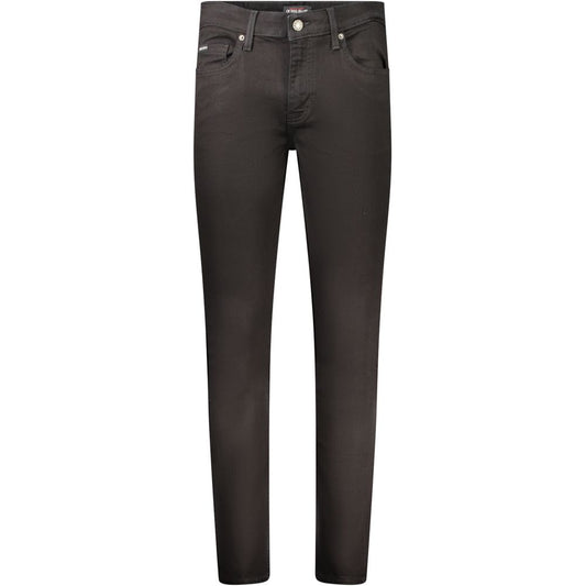 Black Cotton Jeans & Pant