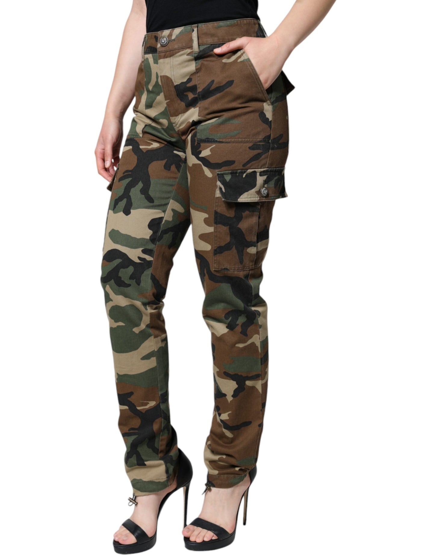 Multicolor Camouflage Cargo Pants