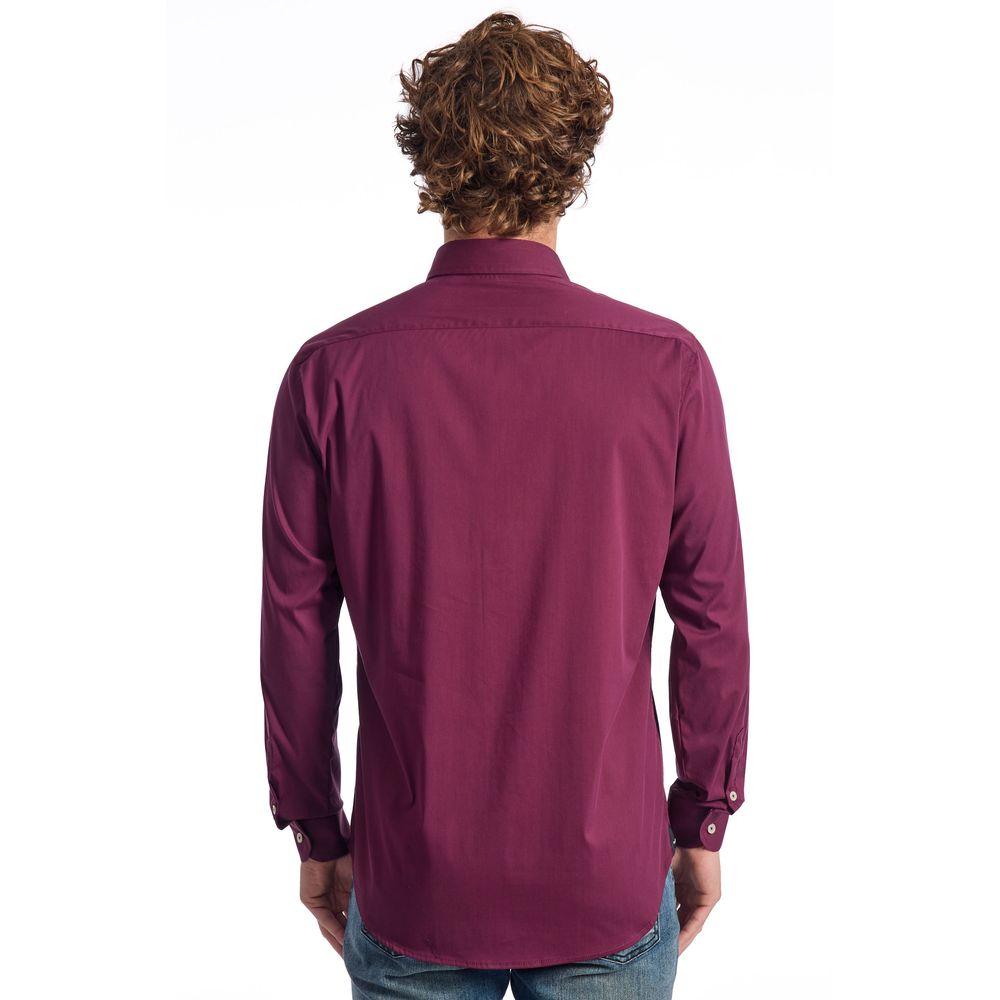 Burgundy Cotton Shirt