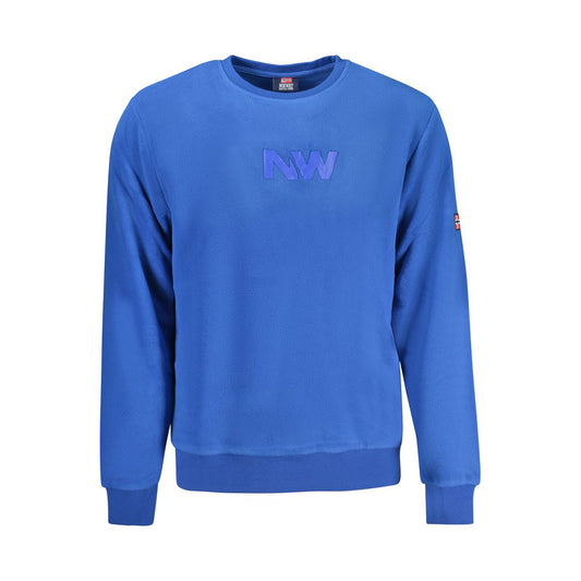 Blue Polyester Sweater