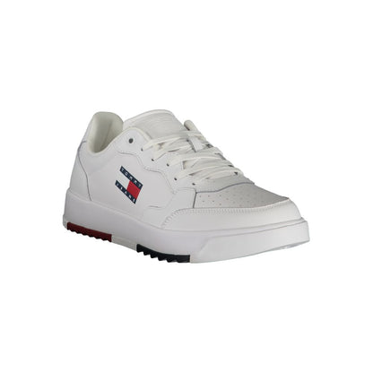 White Polyester Sneaker