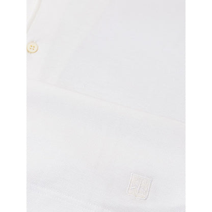 White Cotton Polo Shirt