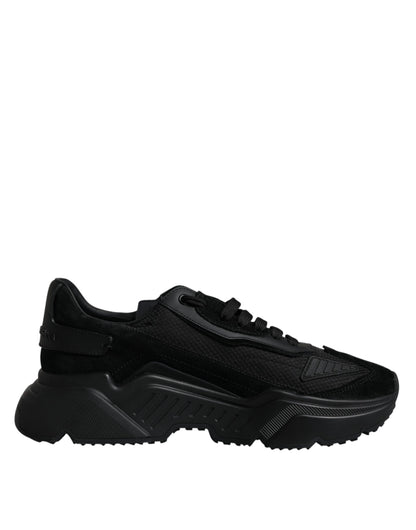 Black Leather Daymaster Low Top Sneakers Shoes