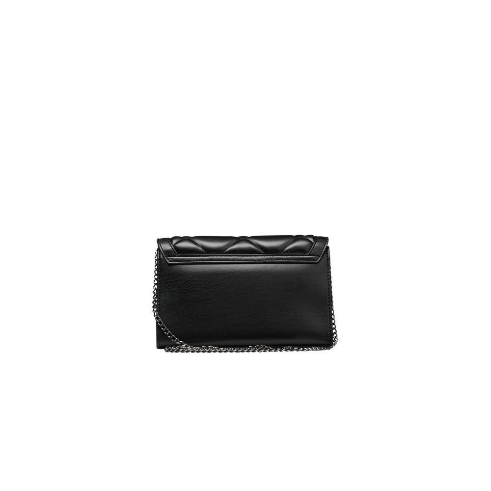 Black Polyethylene Crossbody Bag