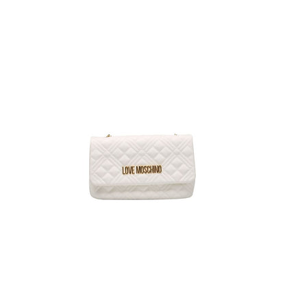 White Polyethylene Crossbody Bag