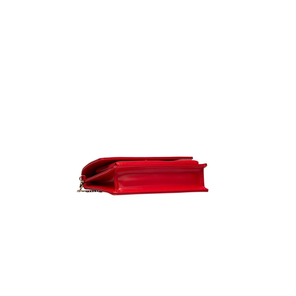 Red Polyethylene Crossbody Bag