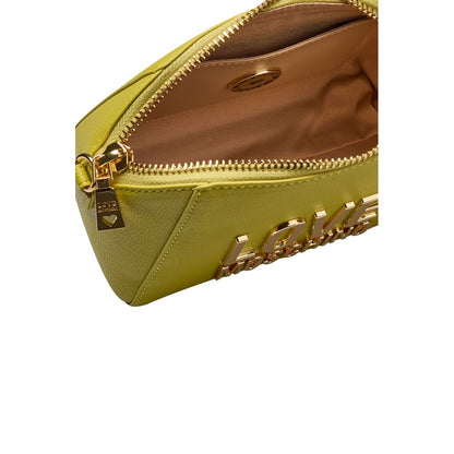 Yellow Polyethylene Crossbody Bag