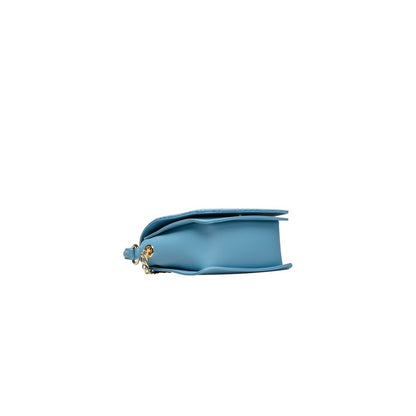 Light Blue Polyethylene Women Handbag