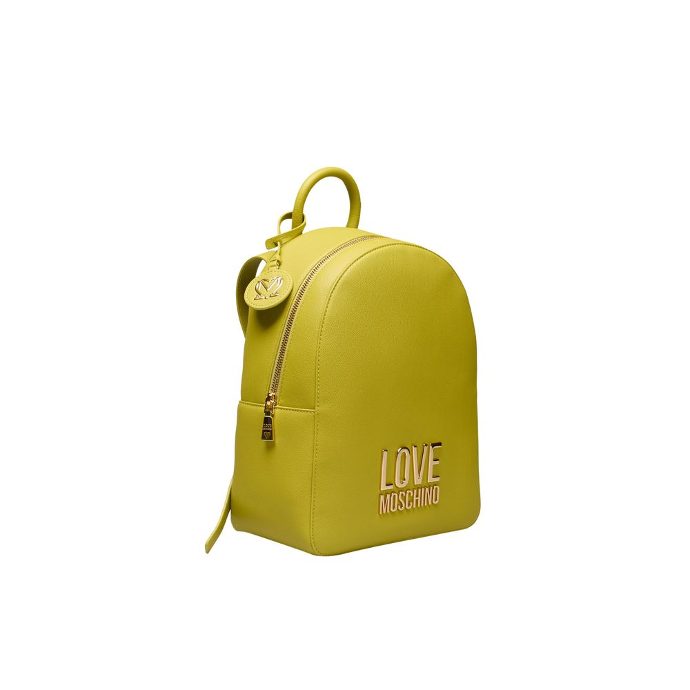 Yellow Polyethylene Backpack