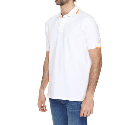 White Cotton Polo Shirt