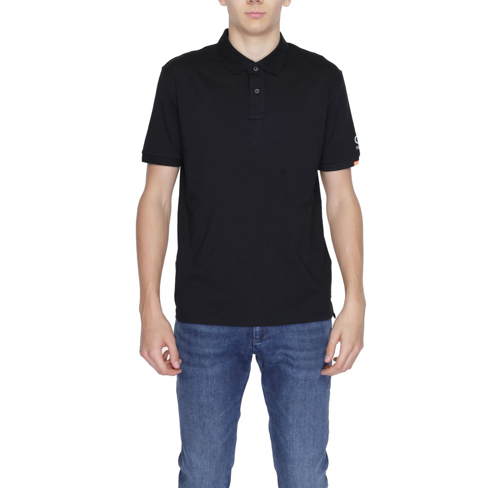 Black Cotton Polo Shirt