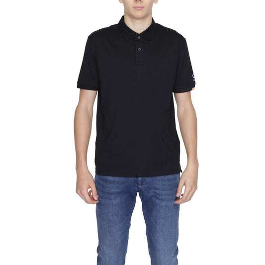 Black Cotton Polo Shirt