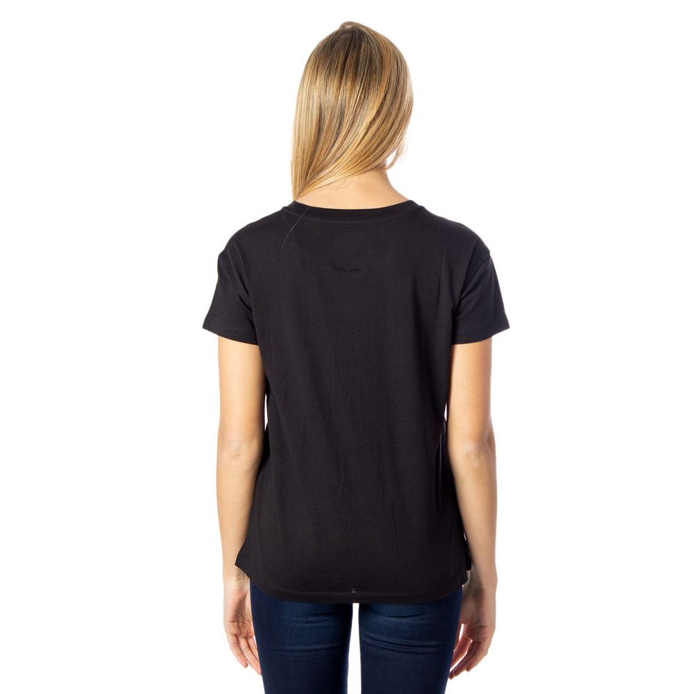 Black Cotton Tops & T-Shirt