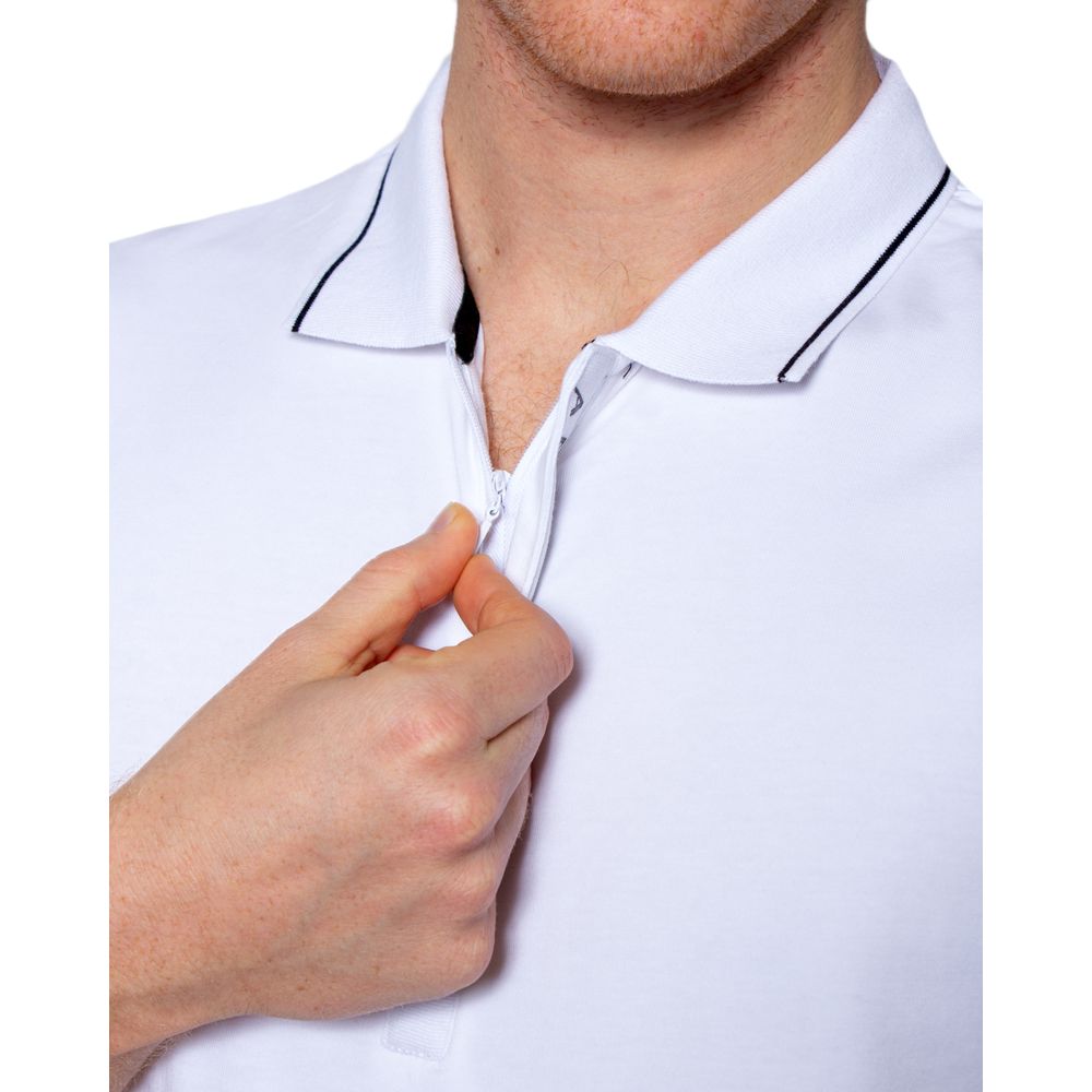 White Cotton Polo Shirt