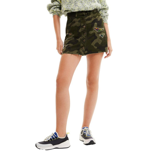 Army Cotton Skirt