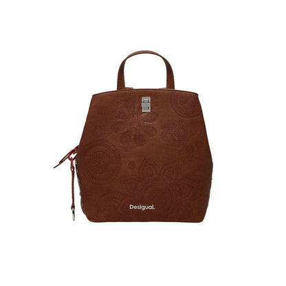 Brown Polyethylene Backpack