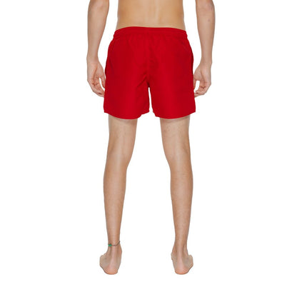 Red Polyester Swimwear