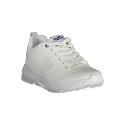 White Artificial Leather Sneaker