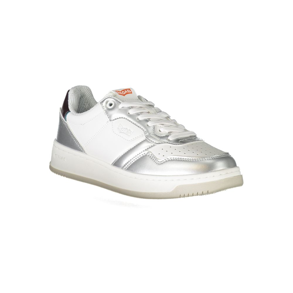 White Polyester Sneaker