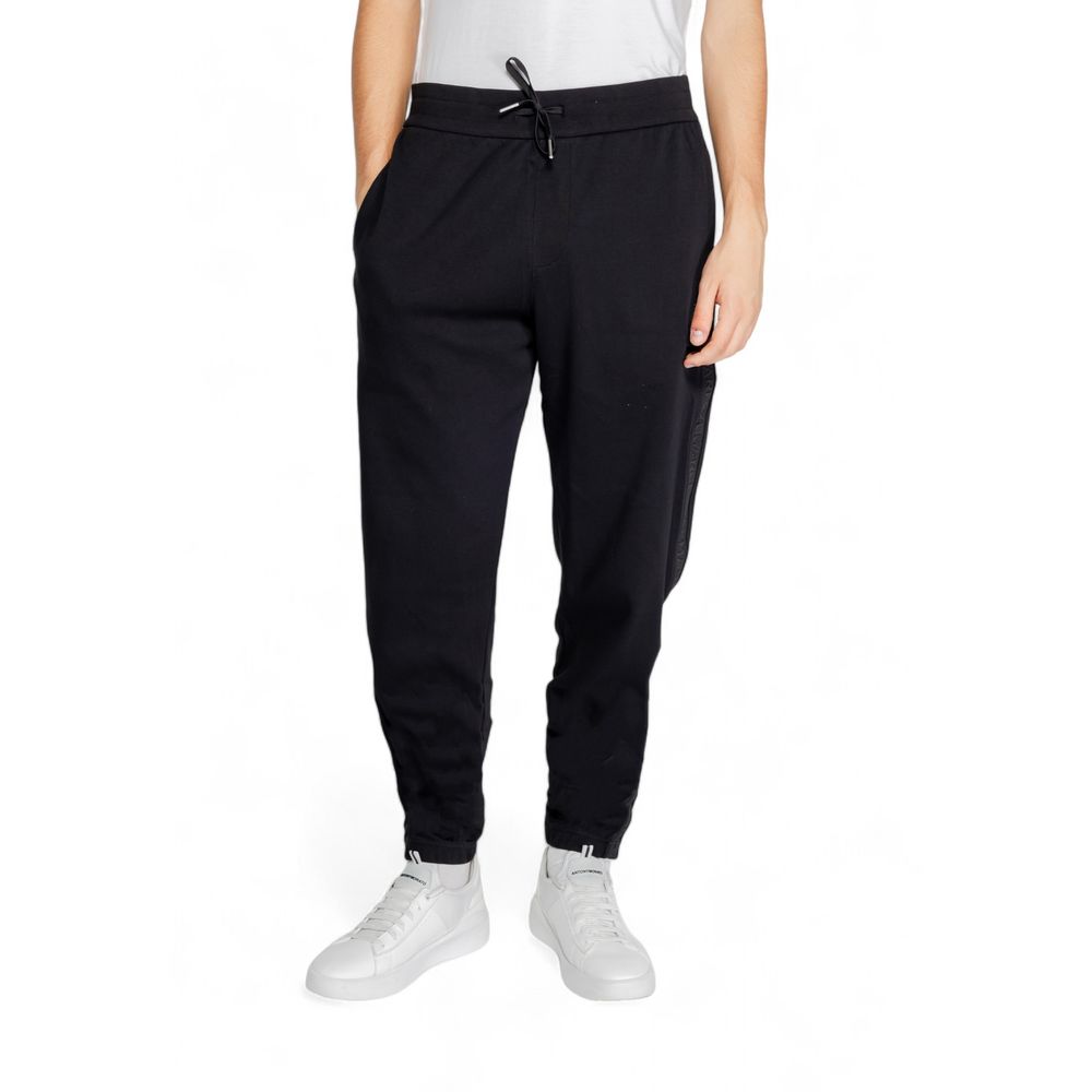 Black Cotton Jeans & Pant