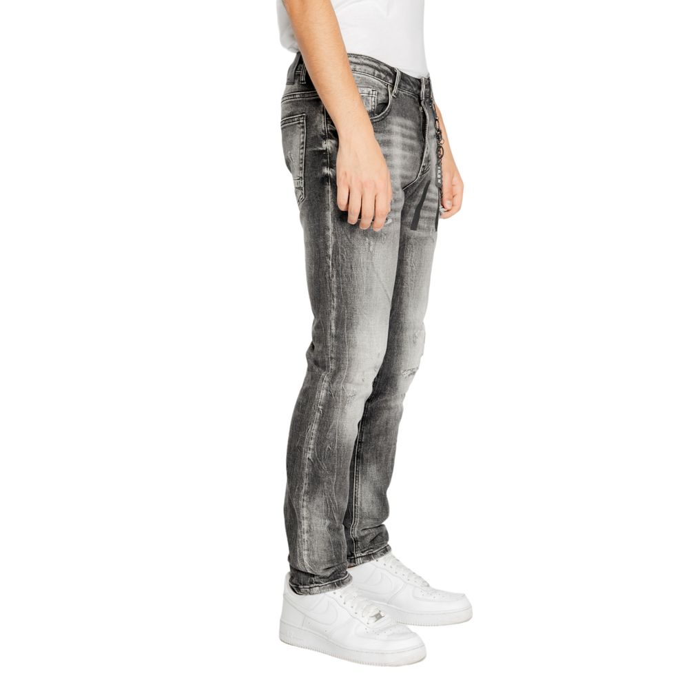 Gray Cotton Jeans & Pant