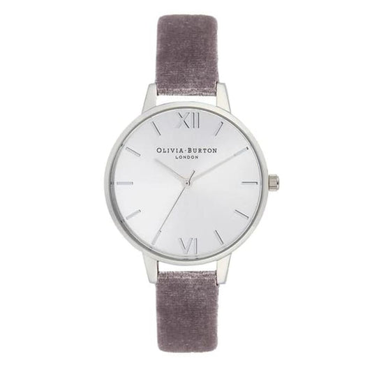 Purple Synthetic Leather Watch