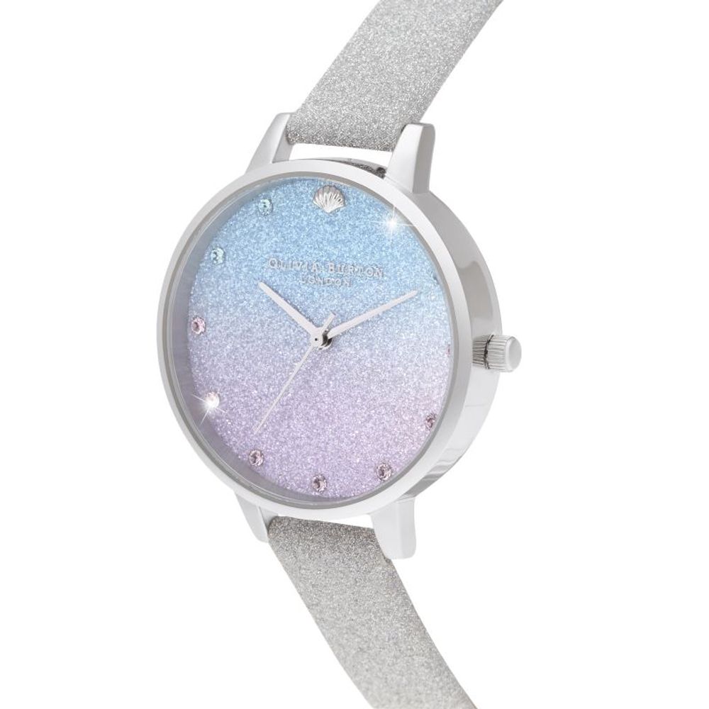 Gray Synthetic Leather Watch