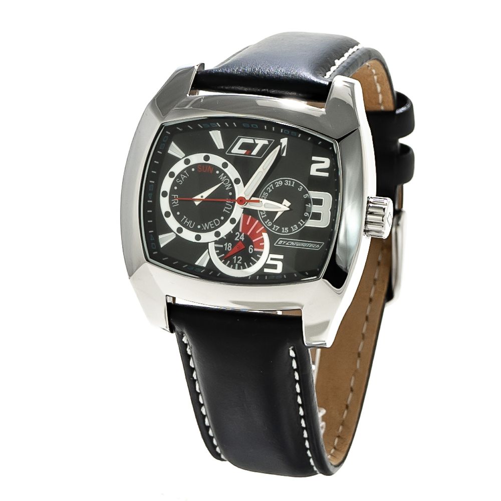 Black Leather Watch