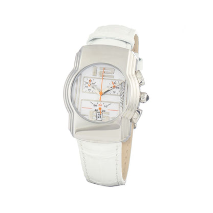 White Leather Watch