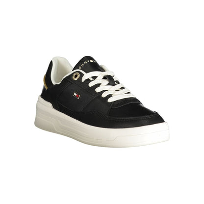 Black Polyester Sneaker